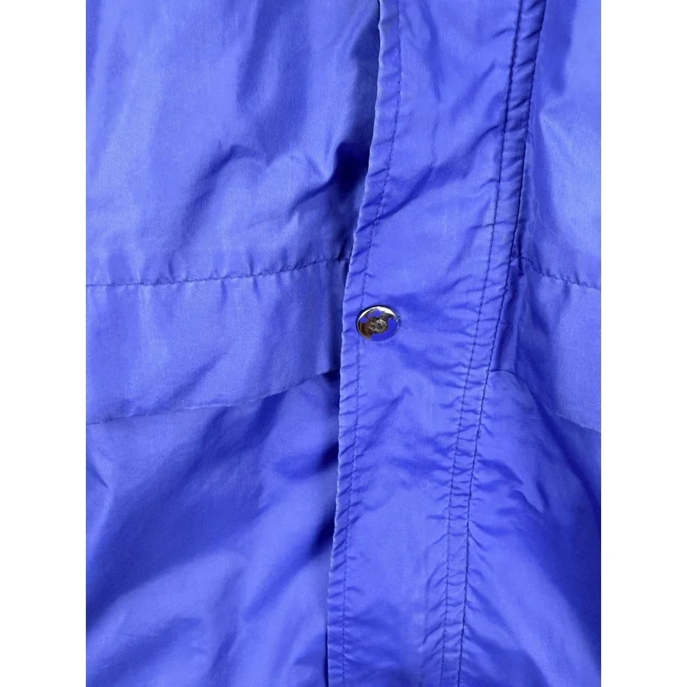 Vintage Rawlings Men's Sz XL Blue 100% Nylon Full Zip W/snaps Windbreaker Jacket